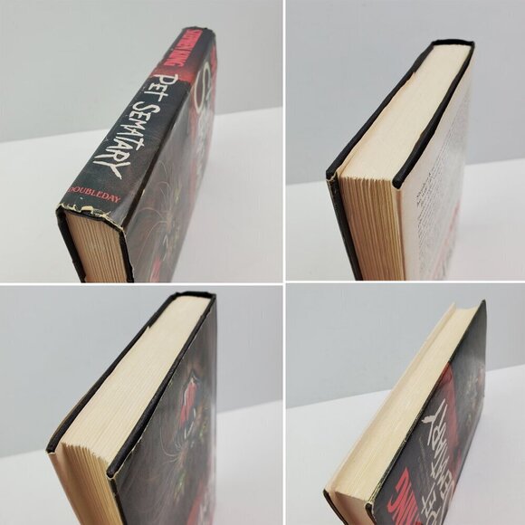 Pet Sematary Stephen King BCE Book Club Edition Hardcover 1983 HCDJ N47 Gutter - Picture 6 of 12